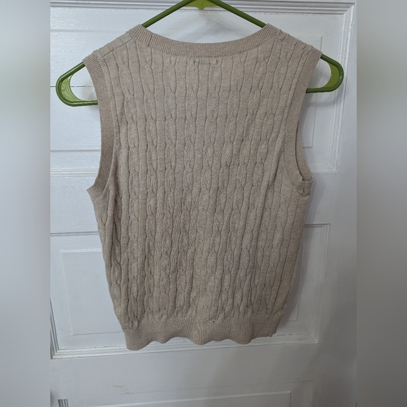 J. Crew Polo Cable Knit Cotton Sweater Sz: XS - Picture 2 of 4